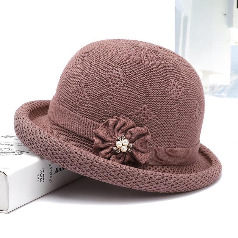 

Knitted Fisherman Hat, Artistic Hat Women, Autumn Summer Korean British-Style Fedora, Trendy 56-58cm фіолетовий