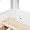 Daybed with Canopy White 80x200 cm Solid Pine Wood