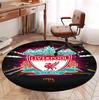 Liverpool F.C Pattern Round Rug, Indoor/Outdoor Mat, for Picnic, Gameroom, Bedroom, Office, Living Room, Home Decor Carpet, Birthday Gift