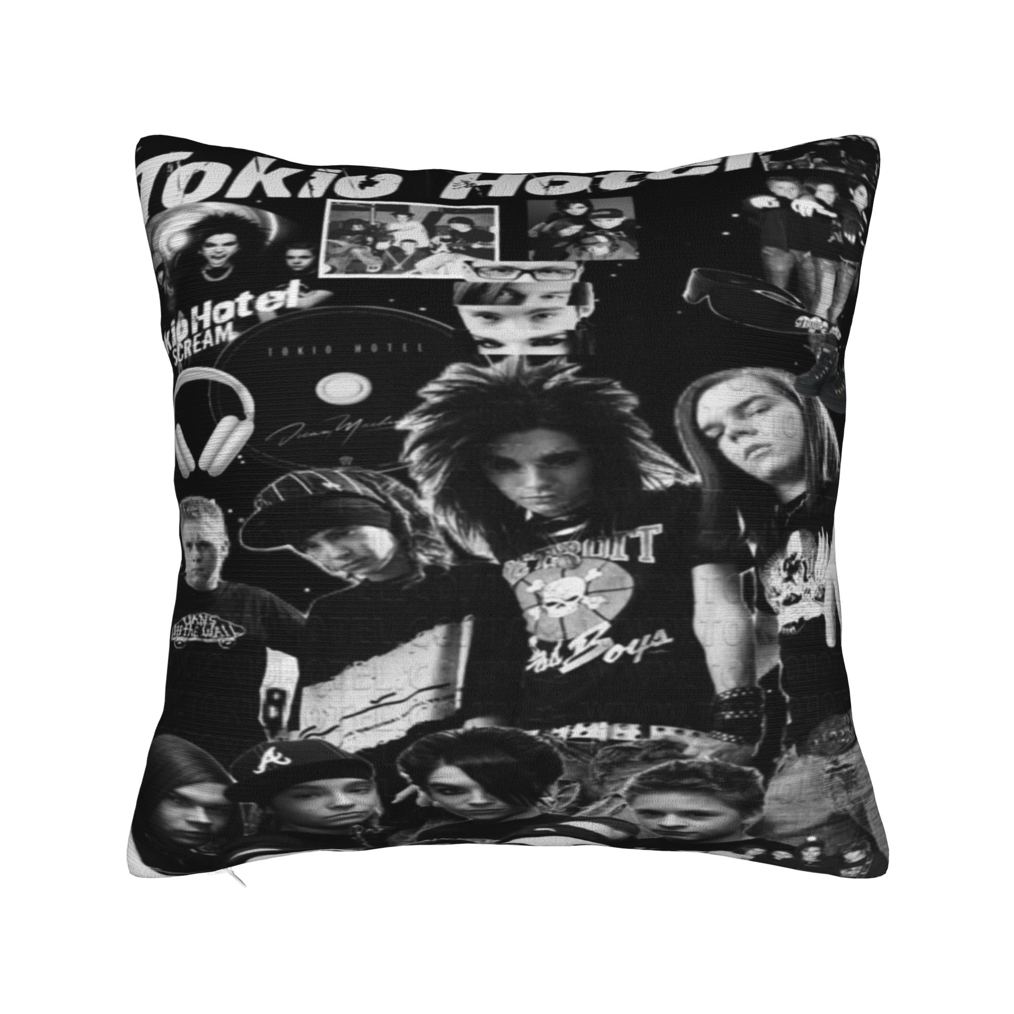 

Tokio Hotel Band Rock Music Printing Pillowcases Cushion Cover Pillow Covers New Style Living Room Decoration Zipper Multi Size 16x16in 40X40cm