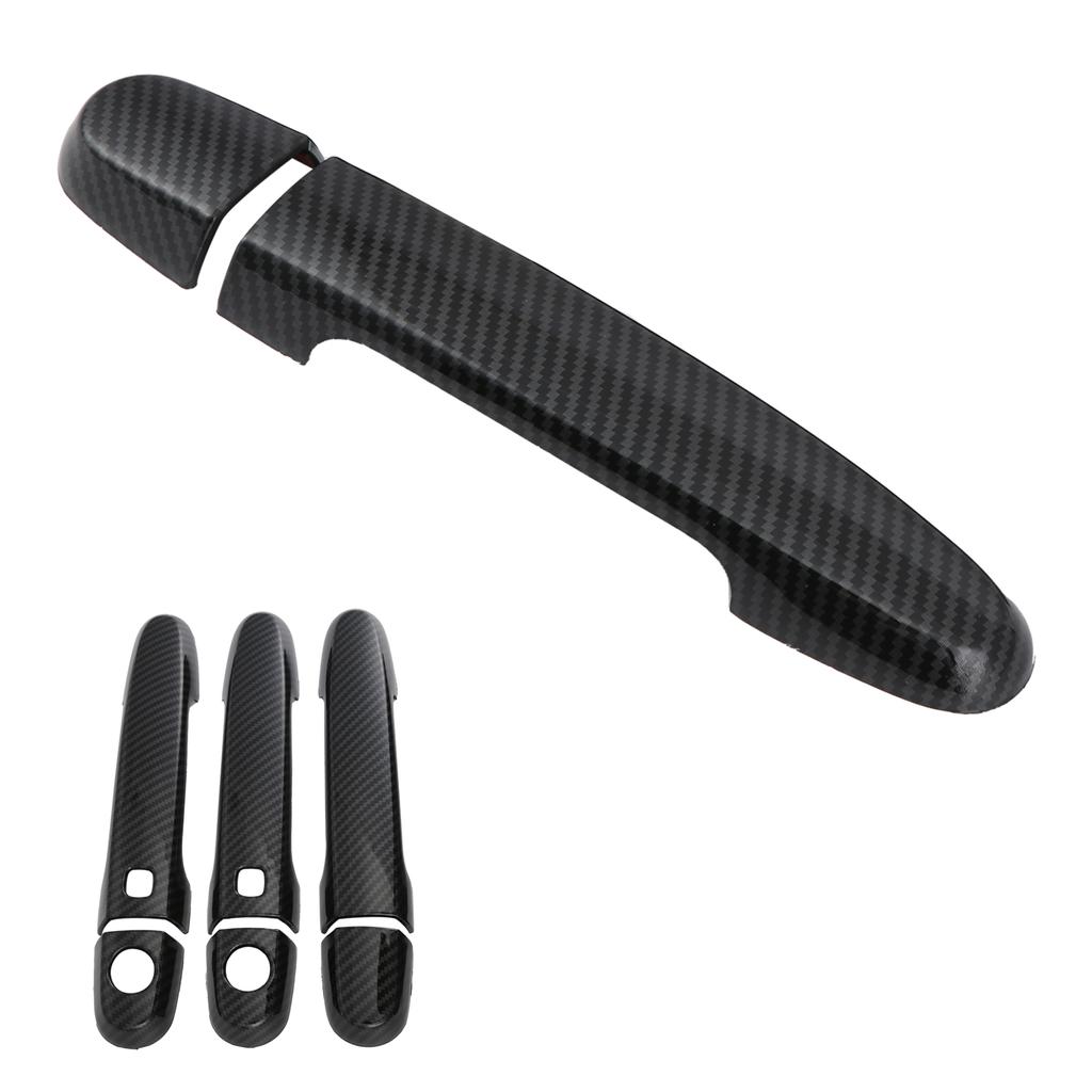 Exterior Door Handle Cover Complete Kit Carbon Fiber Decor Fit for Prius 20 2005‑2010