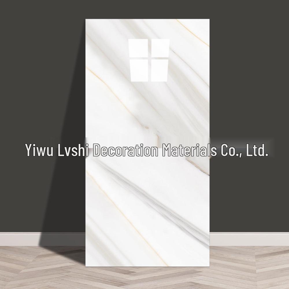 Self-Adhesive Marble Tile Wall Stickers, Aluminum Plastic Panels for Living Room Decoration