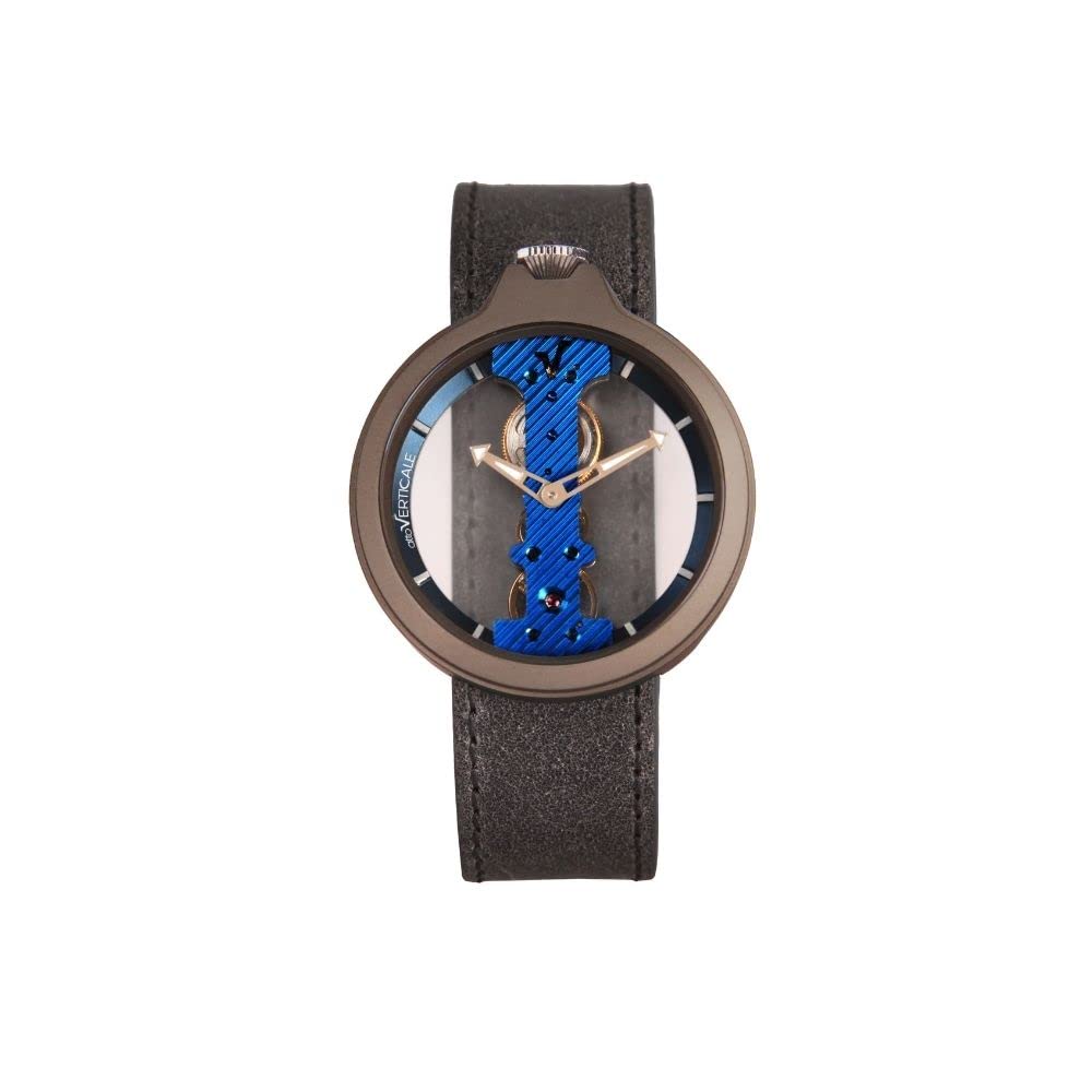 

atto VERTICALE TITANIUM SERIES TT02 Atto Verticale Manual Winding Skeleton Watch Titanium Gray Titanium Case Mechanical Watch Vertical Gear Movement