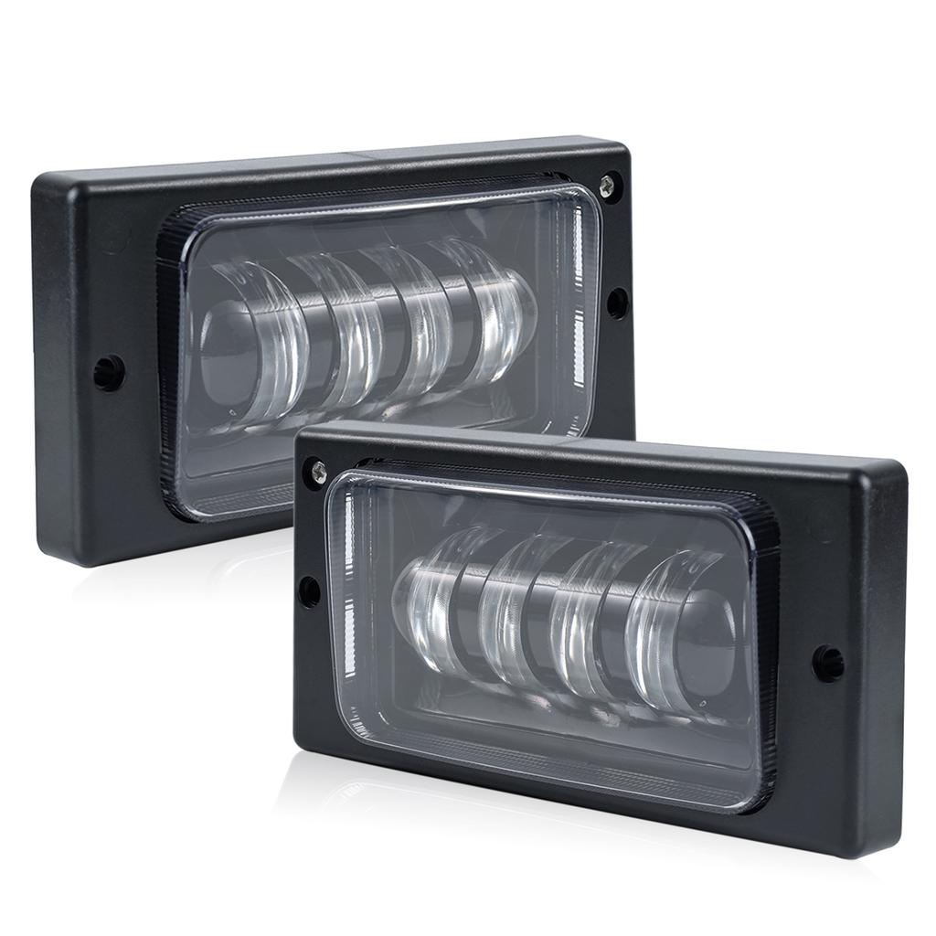 Clear Glass Lens Error Free LED Fog Lights Lamp For Lada VAZ 2110-2117 Daytime Running Light Headlight Assembly Lada Accessories