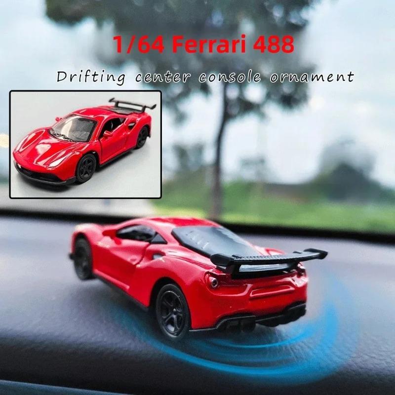 1/5Pcs Drift Car Ornament - Realistic Rotating Tail Swing Dynamic Ornament Rotate Car Model Physical in-car  Sports Car Model