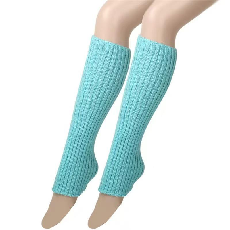 Y2K Harajuku Stil Einfarbige Gestrickte Beinwärmer: Warme lange Socken & Überschuhe für Herbst/Winter