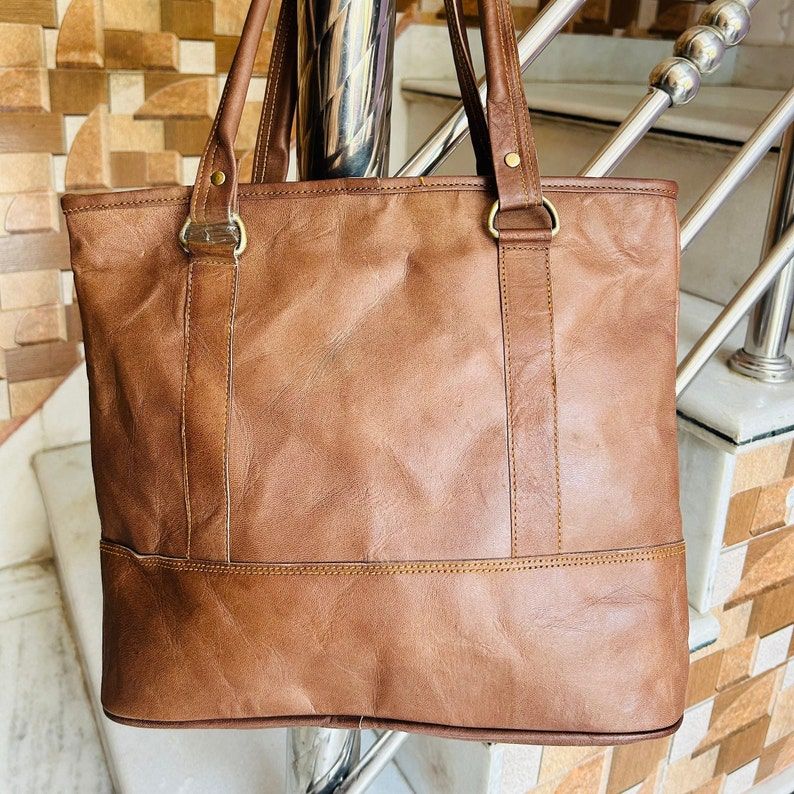 Женская кожаная сумка премиум-класса//сумка через плечо 12 x 16 x 4.5 in коричневый — фото 9