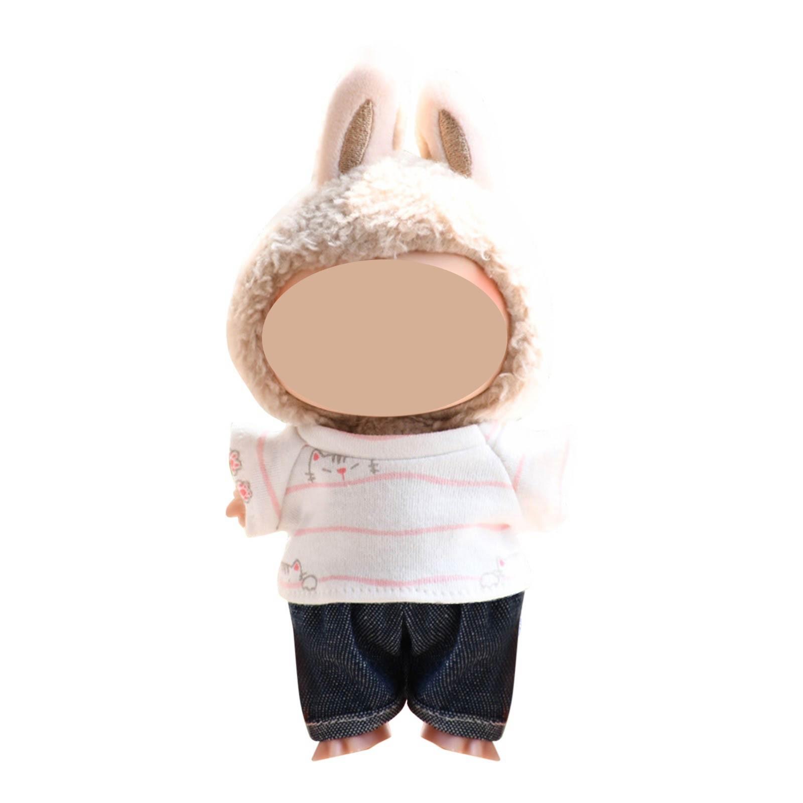 

Забавная одежда для кукол, плюшевые игрушки в стиле аниме и милые аксессуары,милые куклы одежда One Size розовый