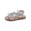 Girls Beach Shoes Open Toes Breathable Kids Sandals Non-slip Hook&loop 2025 Summer New Children Princess Shoes Lace Bows Sweet