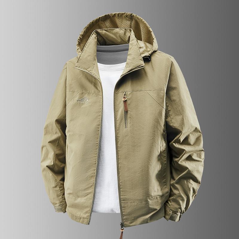 Frock Jacket Men's Outdoor New Loose Hooded Functional Wind Sports Jacket Jacket In Spring and Autumn