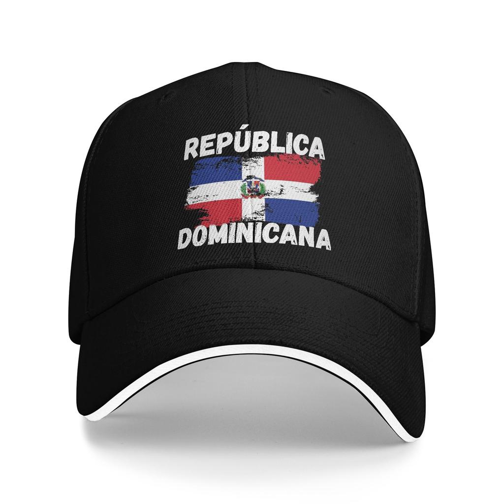 DR Dominican Republic Golf Hat Outfits Classic Snapback Hat For Unisex Women Golf Headewear Adjustable Fit