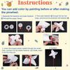 100pc Summer Event DIY Paper Pinwheels Crafts Set Blanks White Small Windmills Kits Bulk Drawing Party Kid Toy Assembly Handheld