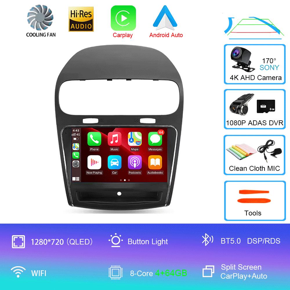Android 14 For Dodge Journey JC 2011 - 2020 Car Radio GPS Carplay Multimedia Stereo Auto DSP BT 2din Head Unit Player Navigation
