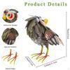 Outdoor Decor Iron Owl Sculpture Art Statue Craft Multipurpose Lifelike Handmade