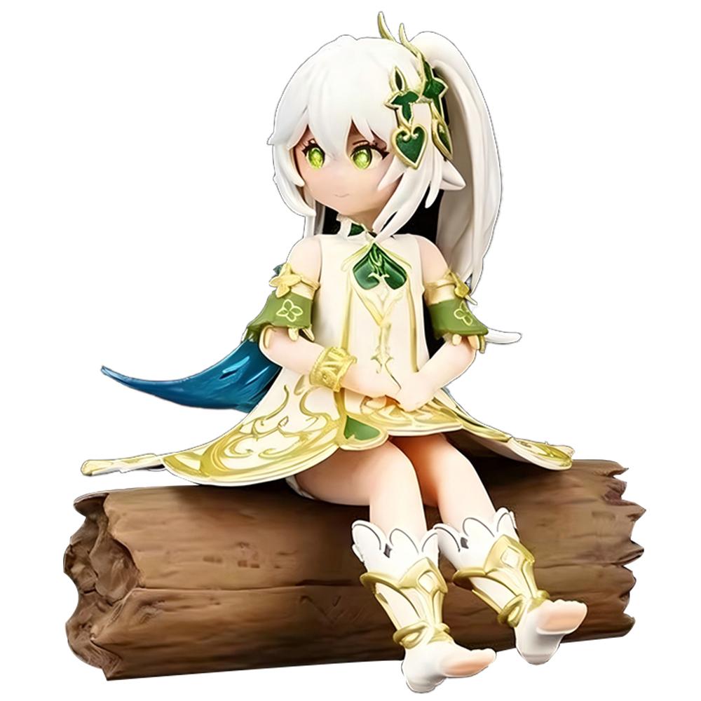 15CM Nahida Figure Anime Game Genshin Impact Sitting Position Model Toys Gifts Crafts Collection Decoration Ornaments PVC