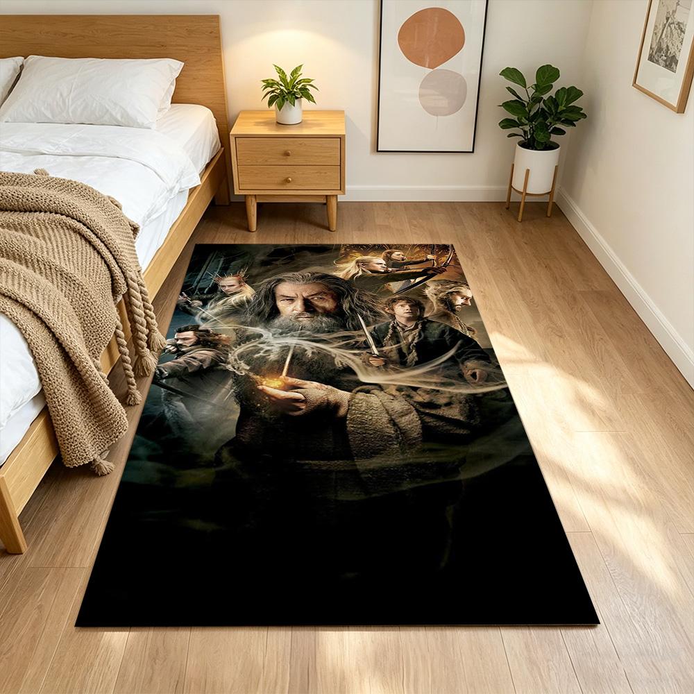 Lord Rings Floor Mat Perfect for Hallway Foyer Bedrooms Dining Room Anti-slip Rug Anime Office Decor Perfect Gift for Women/Men