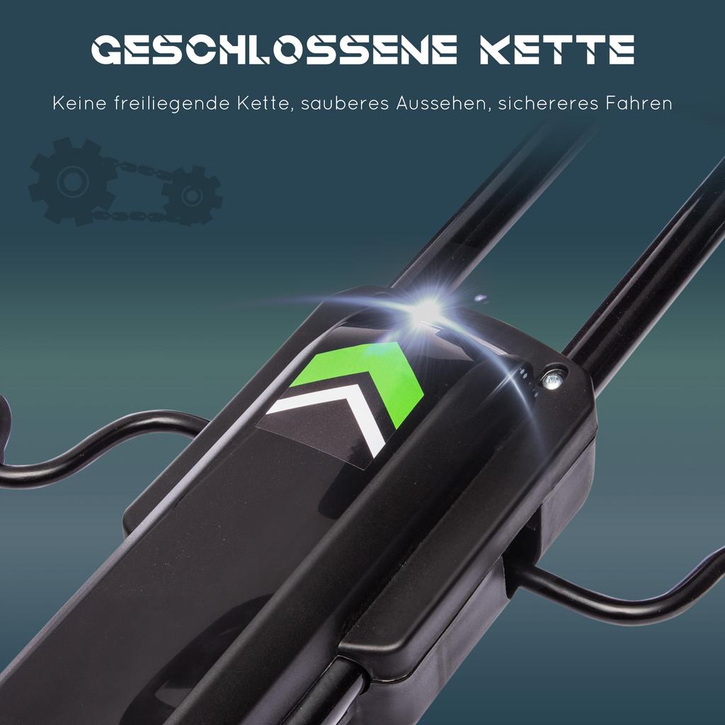 Go-kart a pedali in metallo per bambini con sedile regolabile pneumatici gonfiabili nero