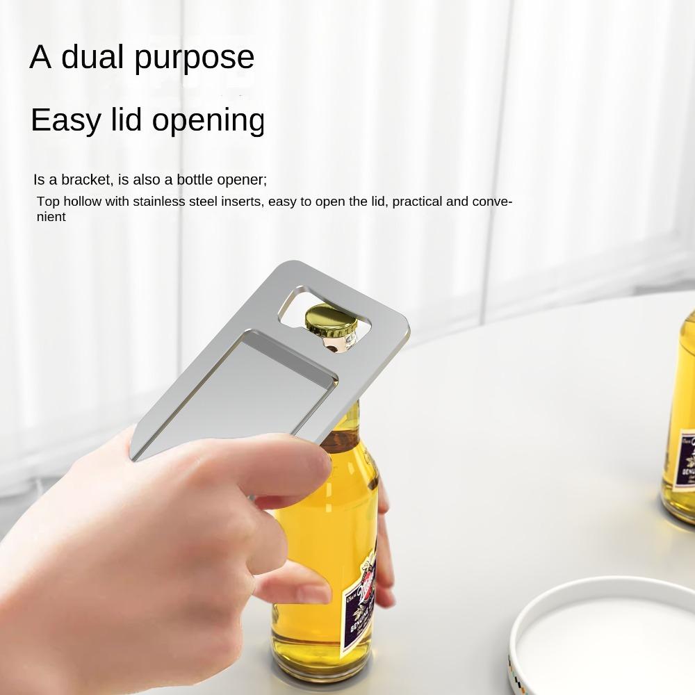 Adjustable Mobile Phone Holder Multi-functional Bottle Opener Phone Support Stand  for Home Office