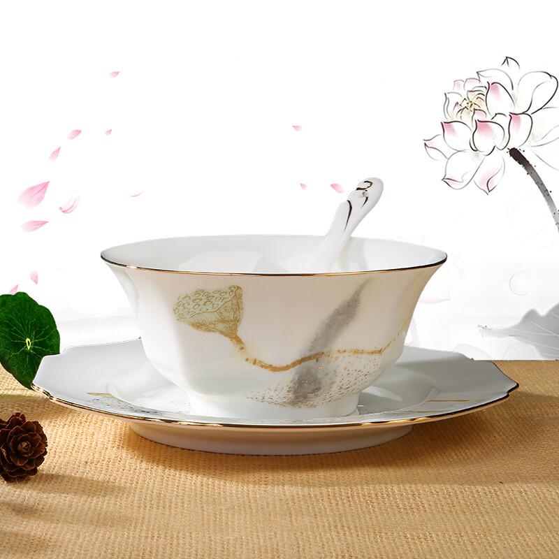 MYCERA Neo-Chinese Ceramic Tableware - 6-inch Soup Spoon