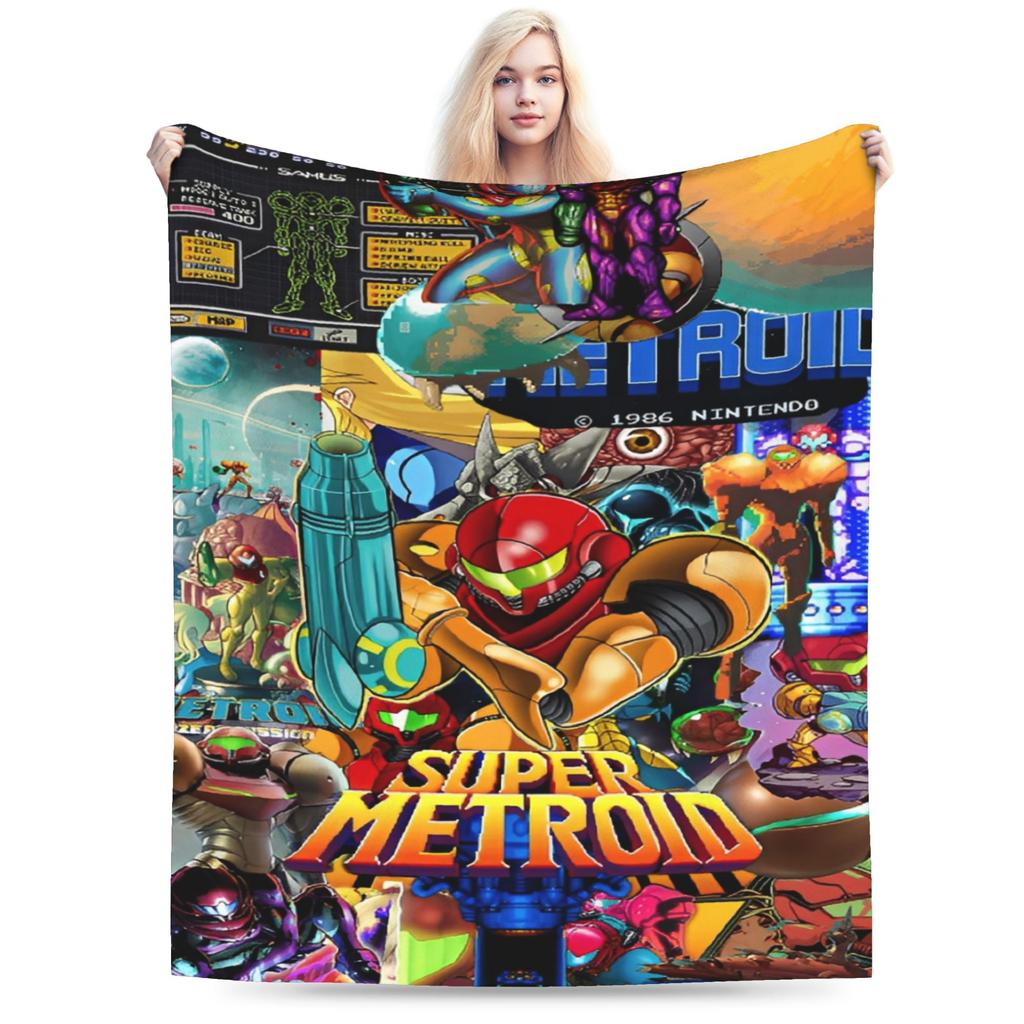 Metroids hero game Blanket Ultra-Soft Fleece Cozy Gifts  Throw Blankets Rug Piece
