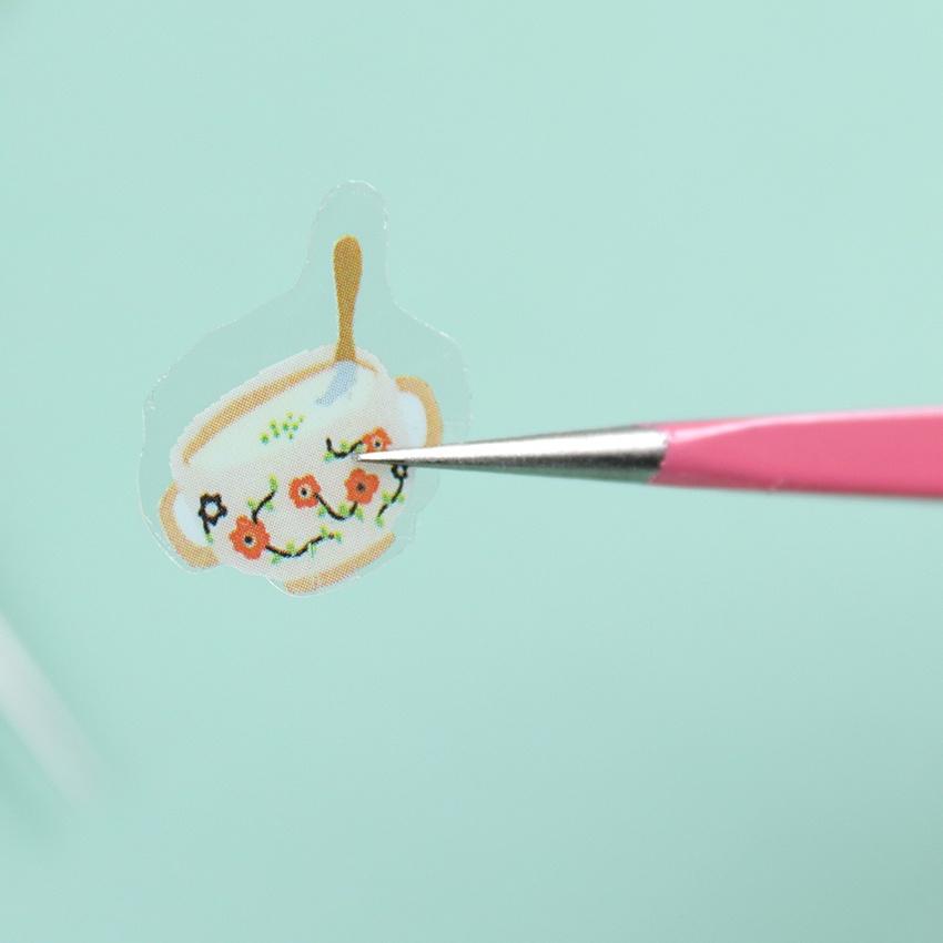 1PC Acero Inoxidable Silicona Estampado Palito Presionando Pinzas de Cabeza Recta Recogedor de Pegatinas de Pedrería 2 Cabezas Herramientas para Arte de Uñas