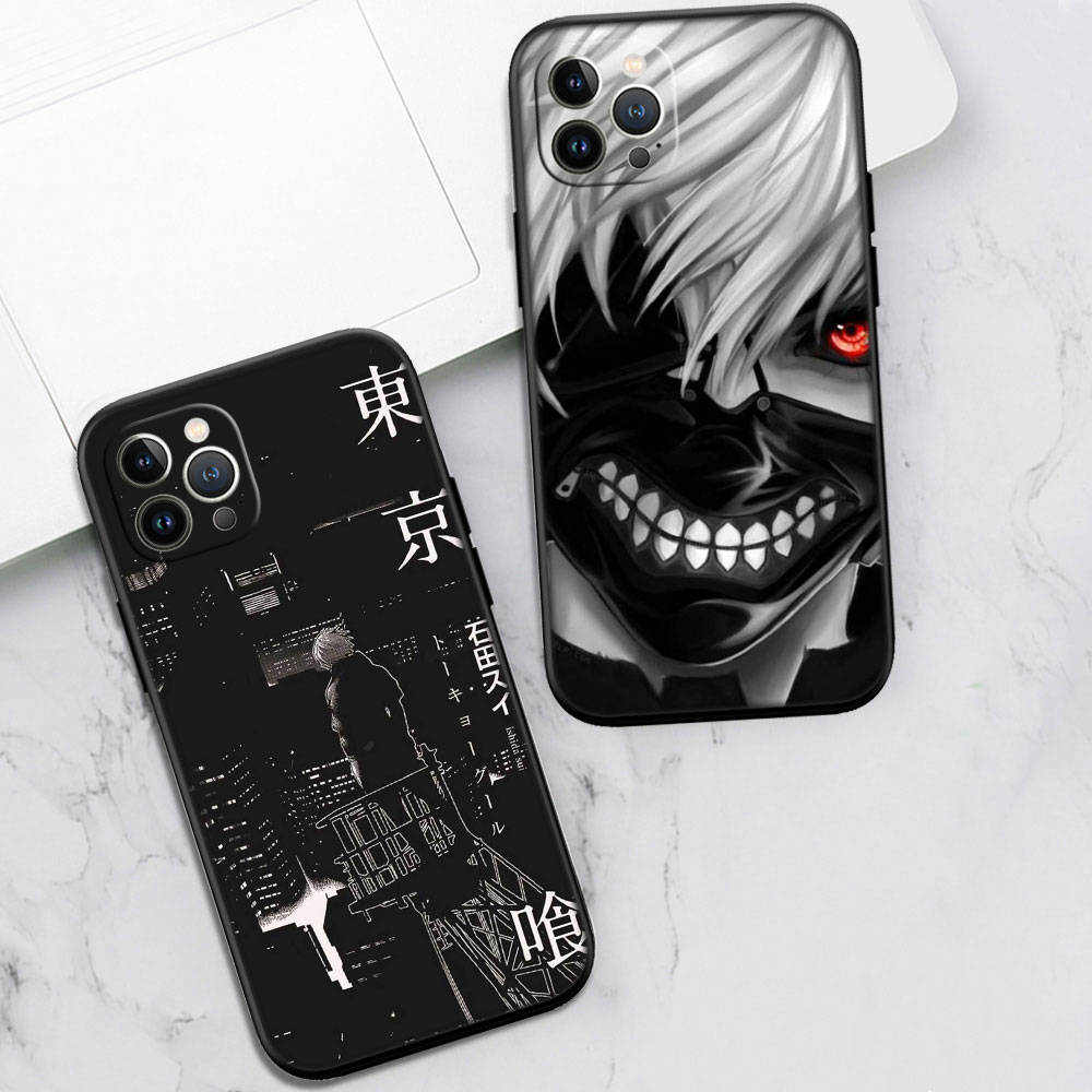 Pouzdro na telefon Tokyo Ghoul pro iPhone 6 6s 7 8 11 12 13 14 15 XS Pro Max XR X SE Samsung S20 S21 S22 S23 S24 FE Ultra S8 S9 S10 Plus Lite S21S S10E