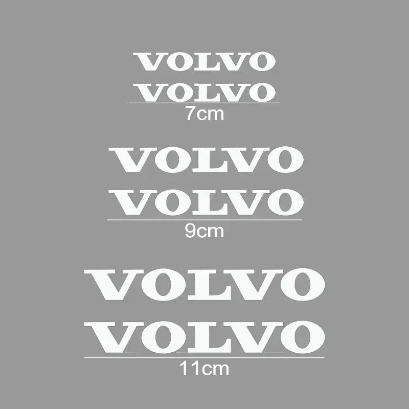 6 ks/sada Dekorativní samolepky na třmeny kol auta Stylingová dekorace Vinylový kryt brzdového třmenu kola auta pro Volvo XC40 XC60 XC90 C30 C70 T8
