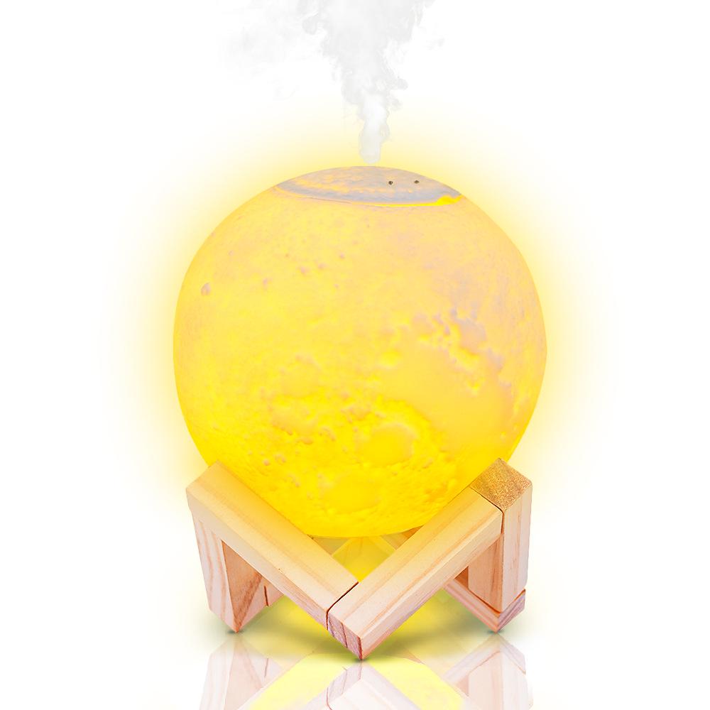 Moon Lamp Humidifier & Aroma Diffuser Night Light - Desktop Hydrating Spray Device for Bedroom