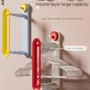 Suction Cup Clothes Hanger Rack Plastic Extendable Hanger Stacker  Hanger Storage Artifact