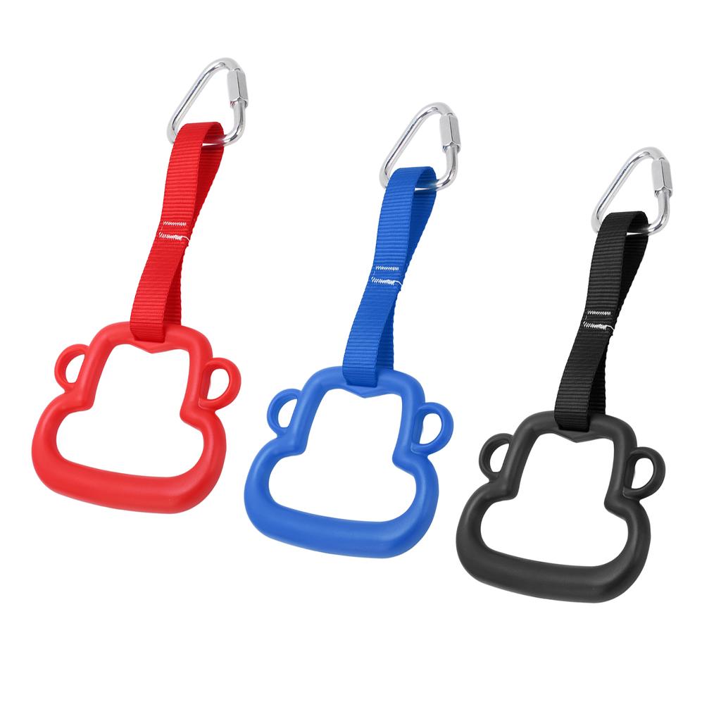 3 Stück Kinder Gymnastikringe Dreifarbig ABS mit Gurt Klimmzugringe für Kinder Übung Fitness