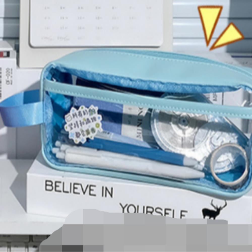 

Прозрачный ПВХ пенал-косметичка небо