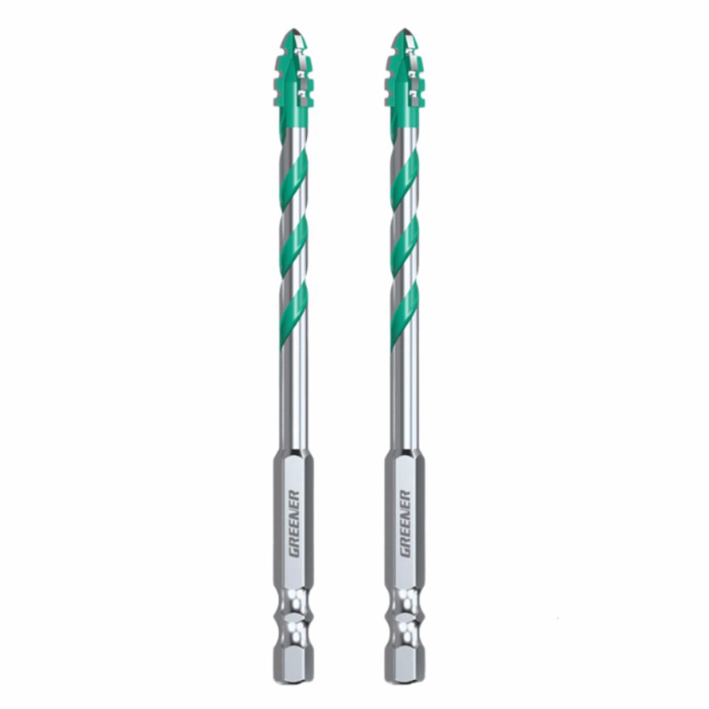 2Pcs High Hardness Concrete Metal Drilling Bits High-Speed Dry Drilling Bits  Glass Marble