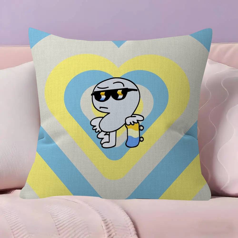 BFDI Battle for DDream Island Pillow Cover for Bedroom Room and Living Room Sofa Decorative Cushion Cover