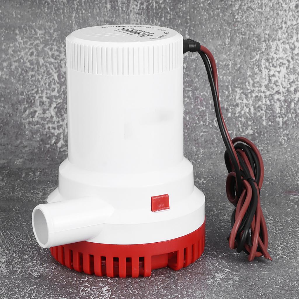 2000GPH Electric Bilge Pump Boat Water Discharge Pump Marine Ignition Protected 12V