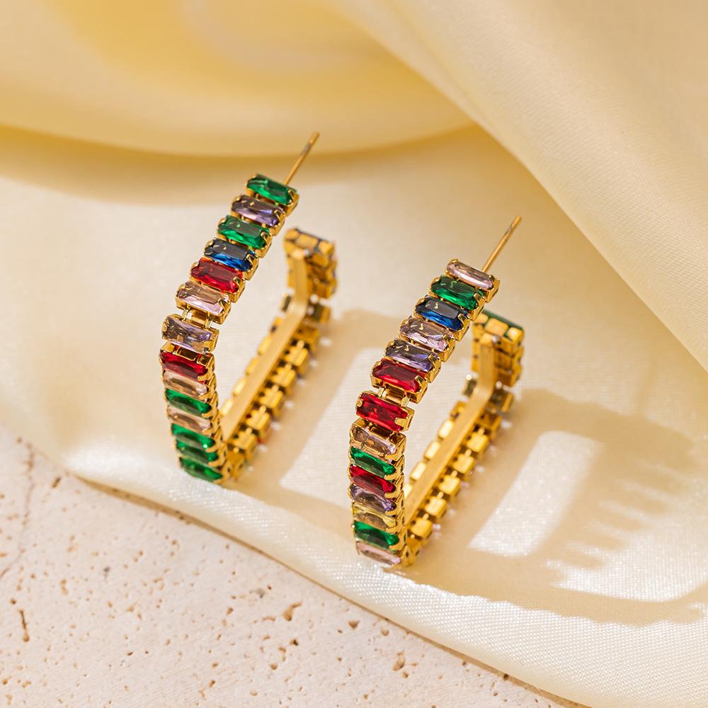 

Новые цветные бриллиантовые серьги высокого класса, легкие роскошные модные трендовые серьги для женщин