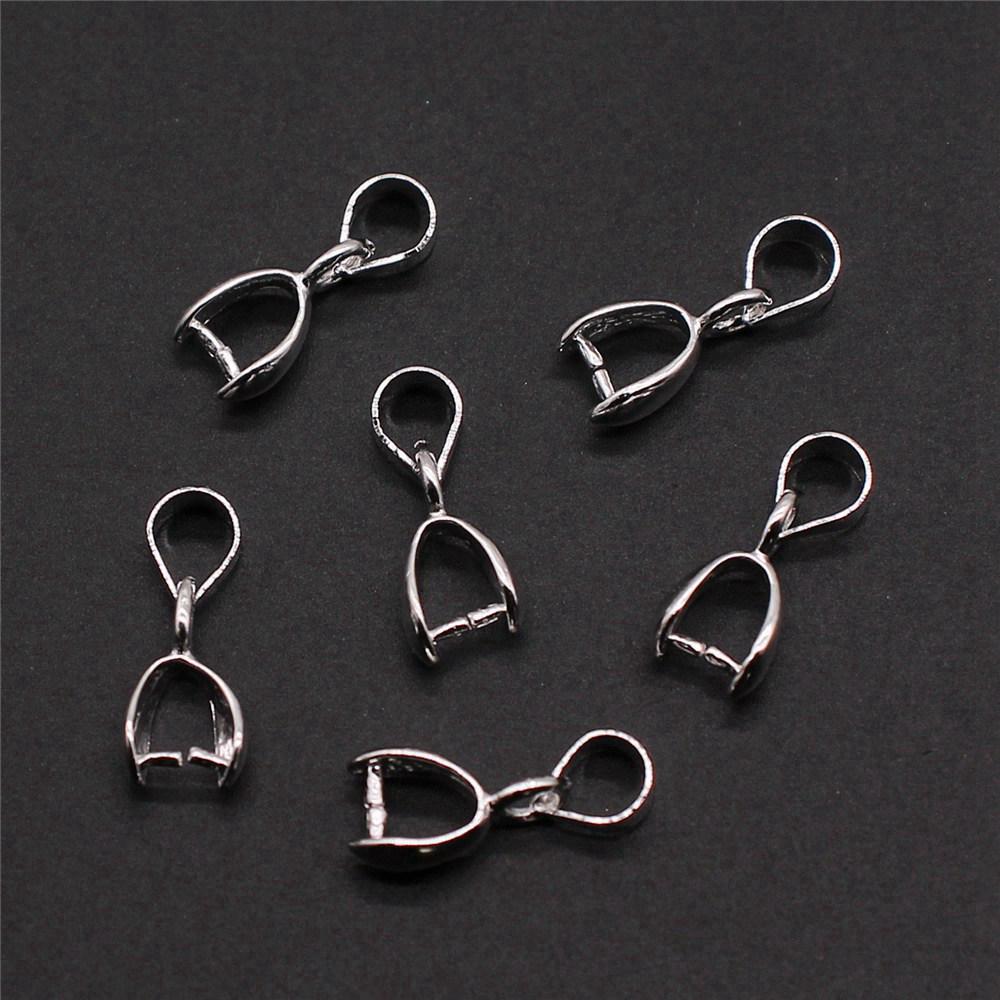 Bail Clip 6 Sizes 4 Colors Pinch Bails Pendants Clasps For Jewelry Making Materials