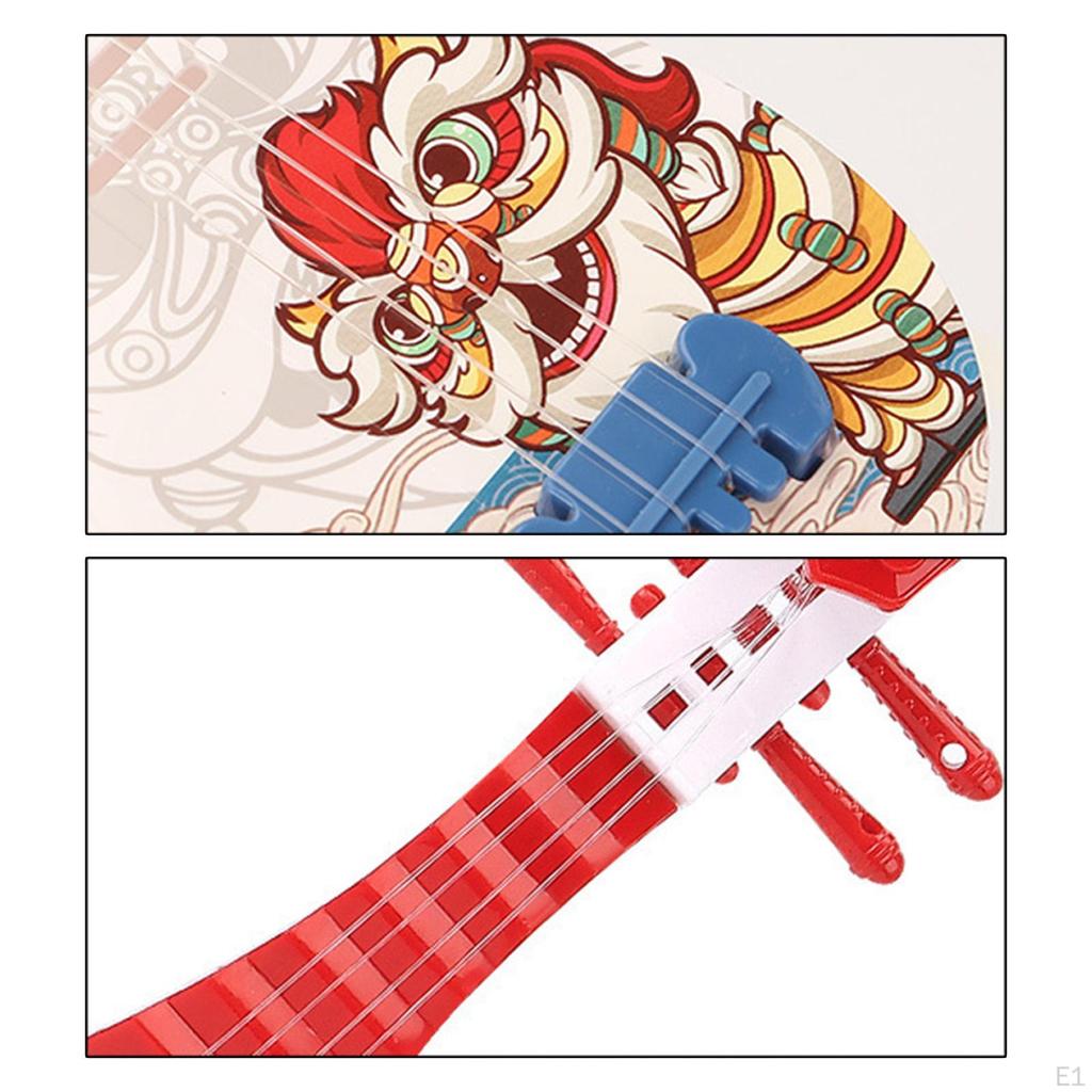 Çocuklar için Gitar Müzikal Oyuncak, Simülasyon Ukulele Oyuncak Aslan Dansı, Mini Küçük