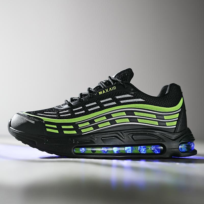 Reflektierende Laufschuhe für Herren Lässige Sport-Sneaker - Nachtsicherheit Jogging-Trainer Kostenloser Versand