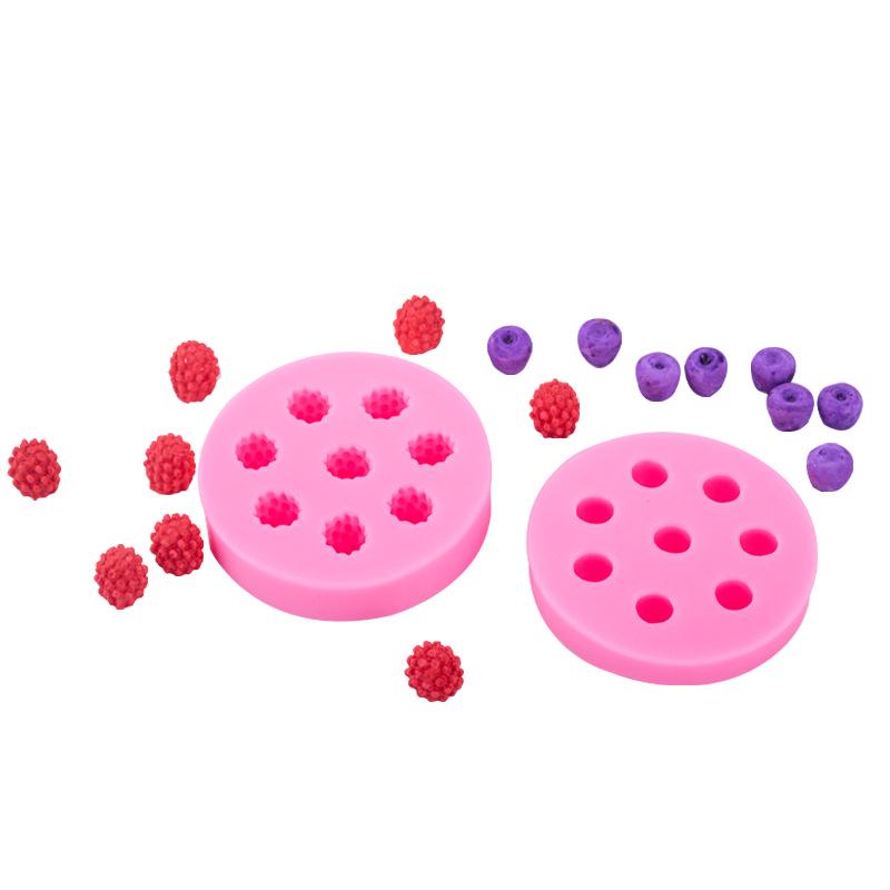 Silicone Fruit Set Mold for Fondant, Cake, and Chocolate Decorations