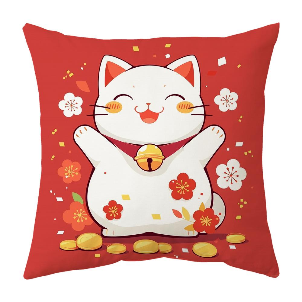 New Pillow Snake Big Red Festive Spring Festival Mascot Chinese Style Cushion New Pillow