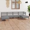 VidaXL Solid Pine Wood Garden Lounge Set 6 Pcs Patio Furniture Outdoor Furniture Garden Furniture Furniture Set 3083336