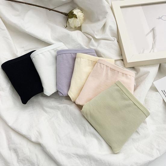 Women's Cotton Underwear Mid Waist Full Coverage Stretch Briefs Soft Breathable Hipster Ladies Panties