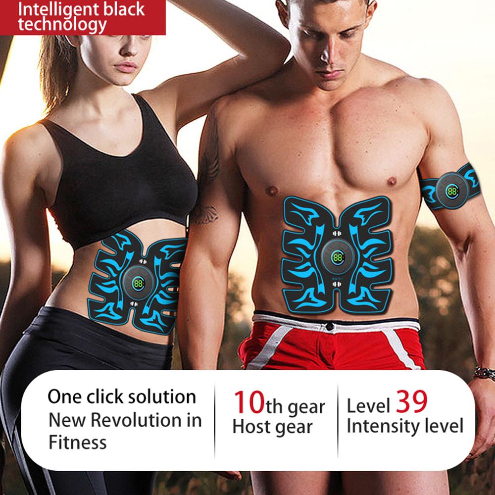 Abdominal Trainer USB Abdominal Muscle Fitness Training Hip Muscle Massager Home Gym Weight Loss and Body Shaping