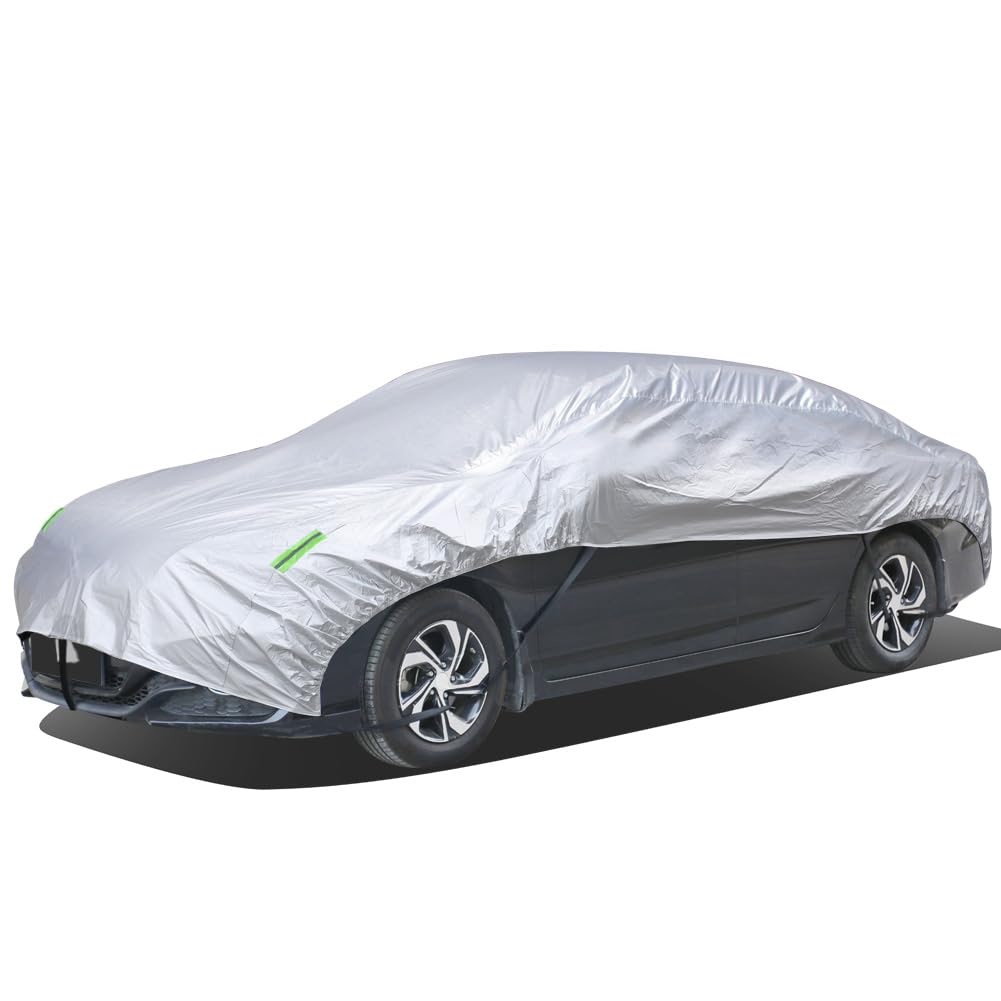 ANBEN CE-M Car Cover, Half Body Cover, Fleece-Lined Type, Auto Cover, Waterproof, Dustproof, Sunburn