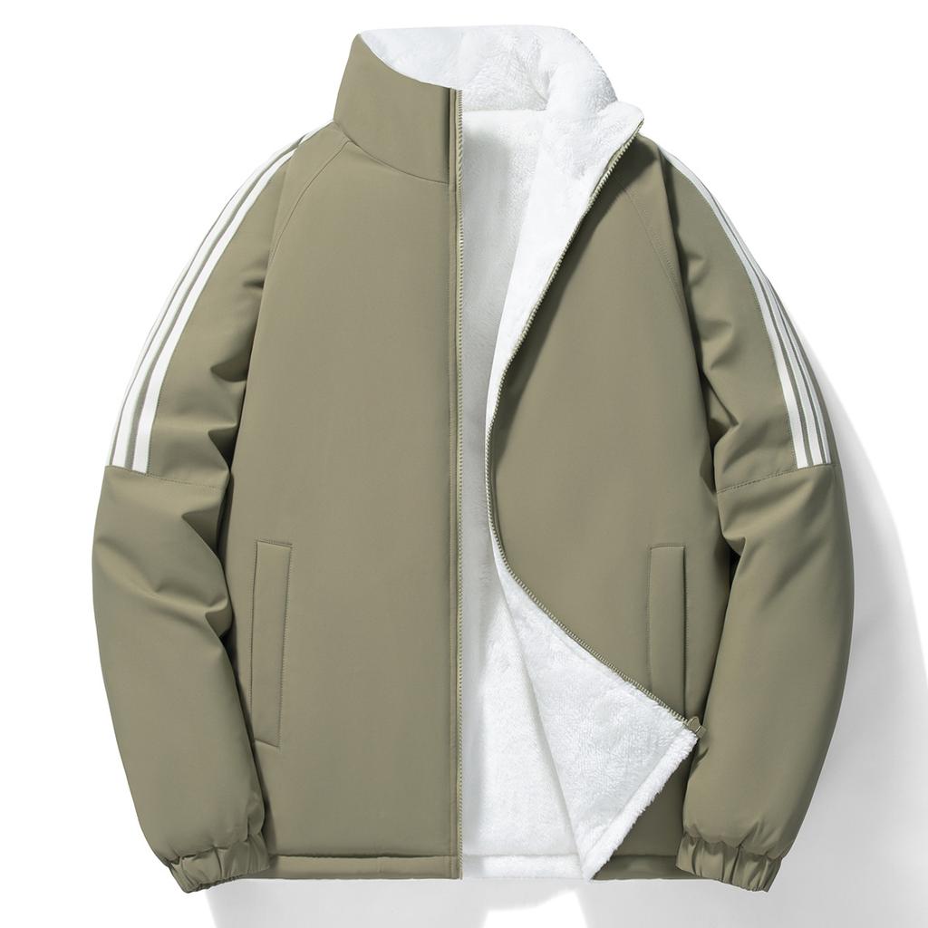 Cotton-padded Tops, Jackets, Cotton-padded Jackets, Thickened Velvet, New Cotton-padded Coats, Windproof, Thickened, Velvet, Youth Bakery Clothes