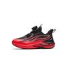 Kids Flame Trendy Fashion Lightweight Shock Absorption Low Top Running Shoes Kids Sneaker Black Red 312519903-2