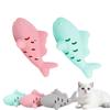 Fish-Shaped Cat Chew Toy - Dental Treat Dispenser Puzzle, Safe Silicone, No Battery, Interactive Pet Snack Game
