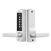 Mechanical Keyless Entry Door Lock, 2.0 Code Upgrade, 5 Digits Code, Single-Sided Push Button Combination Keypad Door Lock with Handle, Auto Locking,