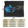 Ado Blue Rose Illustration n°4 Blanket Fleece Print Multi-function Super Warm Throw Blankets for Sofa Bedroom Bedspreads