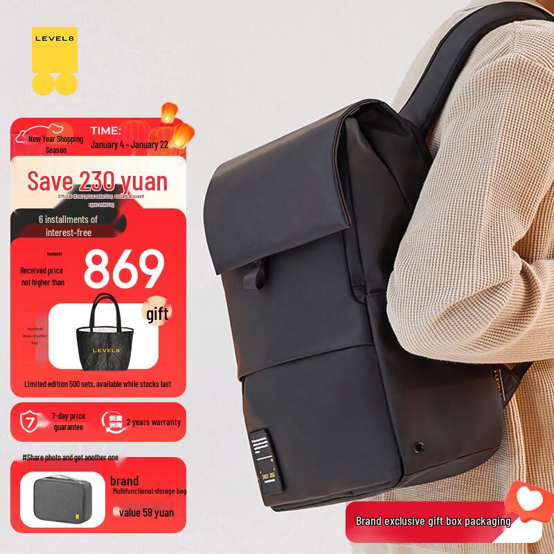

LEVEL8 MOMENT 15.6-inch Business Travel Laptop Backpack